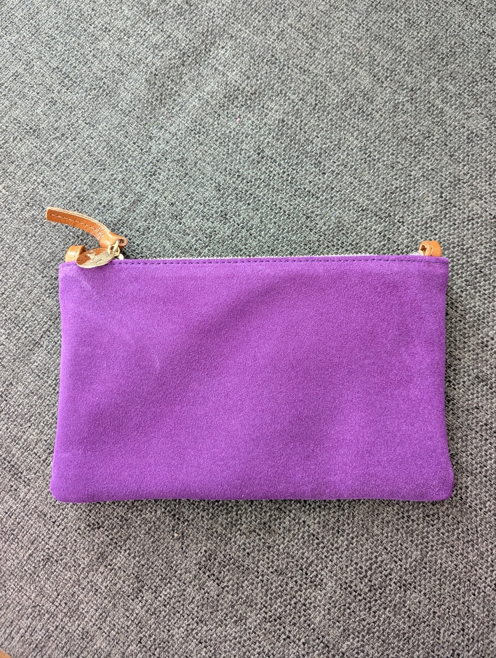 Clare V Purple Suede Wallet Clutch - Sample Sale Exclusive